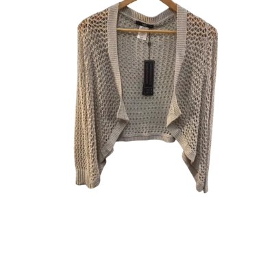 BNWT Fate Womens  Size S Cardigan Silver RRP $99.95