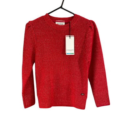 New Red Jumper SCOTCH & SODA Amsterdam Cotton/Acrylic Knit. XS