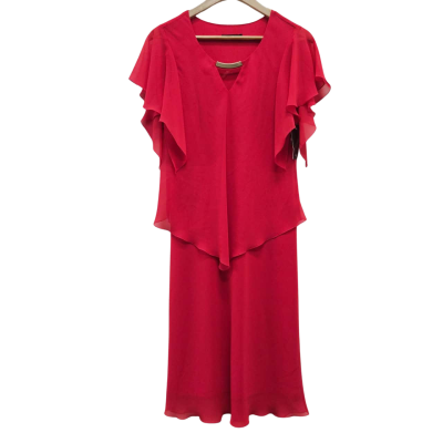 Laura K Coral Metal Link Dress Size 8 BNWT RRP$269