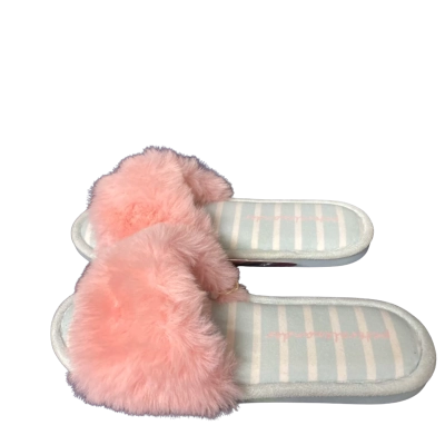 PETER ALEXANDER Women's Pink and Blue Open Toe Slippers Size M BNWT