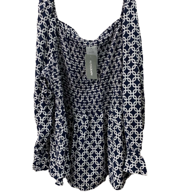 Autograph Womens  Size 22 Long Sleeve Top Black  / White 