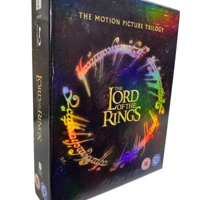 box set of The Lord of the Rings: The Motion Picture Trilogy on home video format