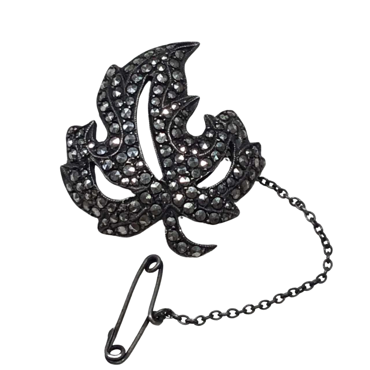 Women's HSN Silver & Marcasite Maple Leaf Brooch(s)