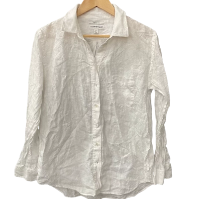 Country Road Womens  Size 10 Long Sleeve Shirt White 
