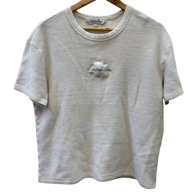 Calvin Klein Mens Size L Cream T-Shirt