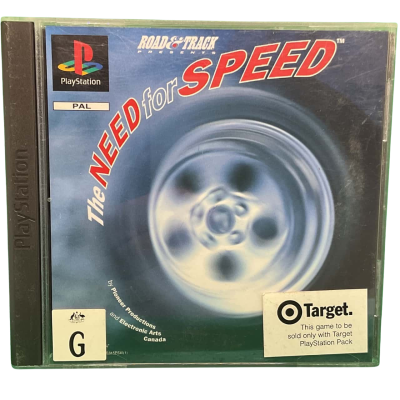 The Need For Speed PlayStation 1 Vintage Game With Instruction Manual.