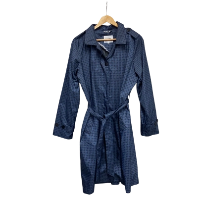 Paqme Womens  Size M Raincoat Navy Blue / Polka Dot 