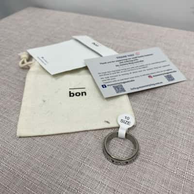 Bon Mens Anxiety Ring Size 10 Stars/Moon/Sun