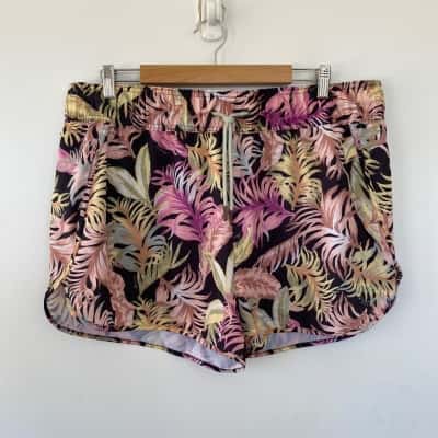 Mambo Australia Black Floral Swim Shorts Size 18 