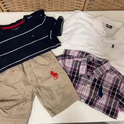Boys Clothing Polo Ralph Lauren Tommy Hilfiger Kids Size 8-10 Bulk Shorts T-Shirt 