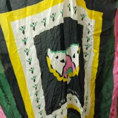  POM Amsterdam Womens One Size Multicolored Festive Arrows Shawl NWT