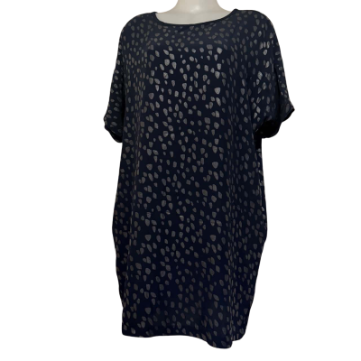 ELK  Navy Short Shift Dress  Size 14 