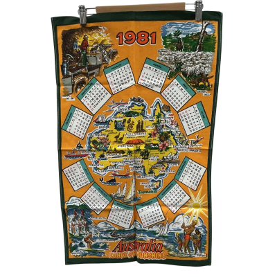 1981 Calender Tea Towel