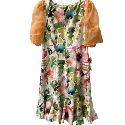 Raw Cloth Infused Womens  Size M Casual Dress Floral B