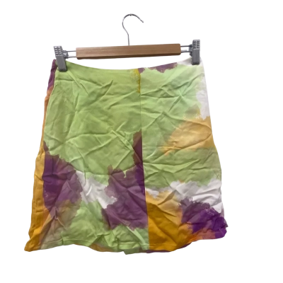 The Wolf Gang Womens  Size 6 Mini Skirt Coral / Multicoloured 