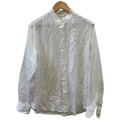 Suit Supply Mens Size L White Lyocell/Silk Blend Shirt 