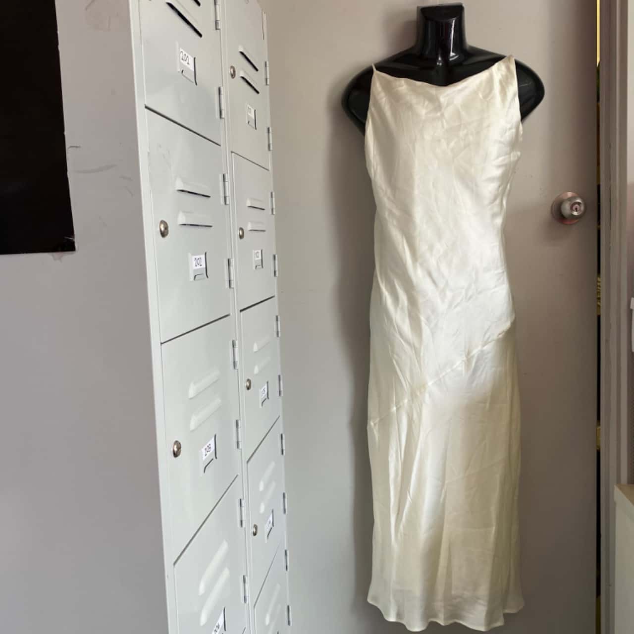 Silk off white Onam dress