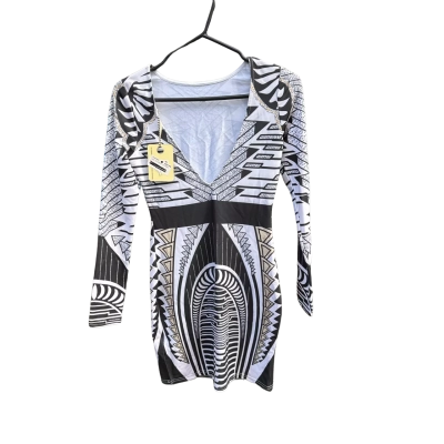 Mika & Gala Womens  Size 10 Black/Grey Dress 