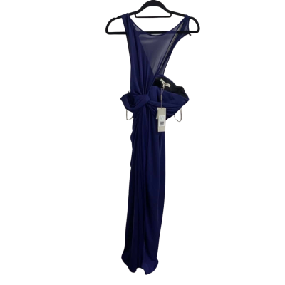  NEW Halston Heritage Womens  Size 4 Formal Dress Navy Blue 