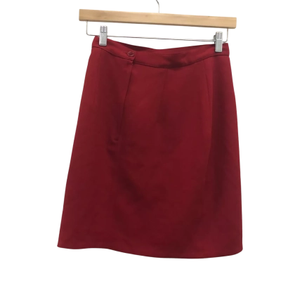 Vintage Cue Womens  Size 10 Midi Skirt Red Aus Made
