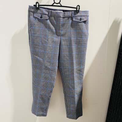 Country Road Mens  Size 16 Straight Leg Pants Black  / Blue / White 