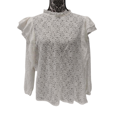 Decjuba Womens  Size 14 Long Sleeve  / Shirts & Blouses White 