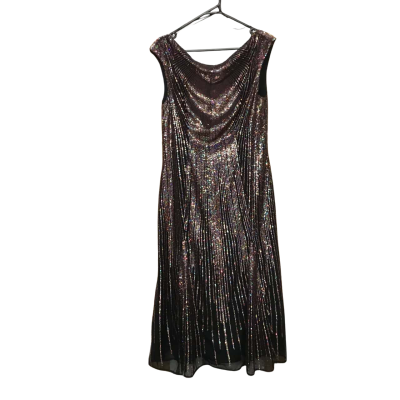 Cue Sleeveless Sequin Long Formal Dress