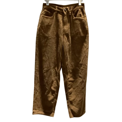 Volcom Corduroy Size 25 High Waisted Pants Brown RRP $100