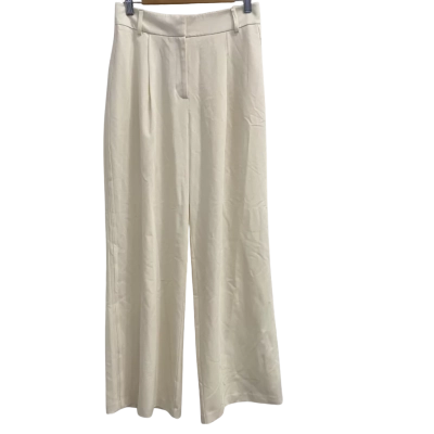 Blaq Womens  Size 10 Wide Leg Pants With Pockets! Ecru