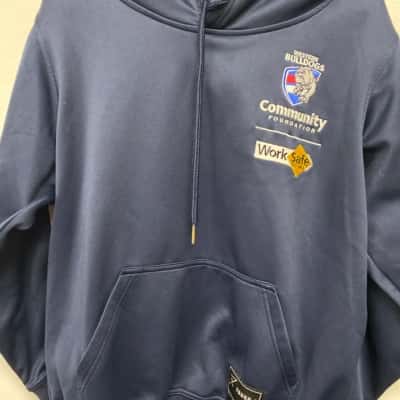 Western bulldogs AFL Mens  Size M Hoodie Blue 