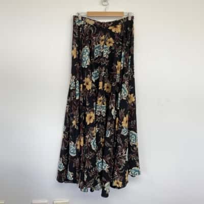 Moonlight Bird Dominique Floral Maxi Skirt Size 12 