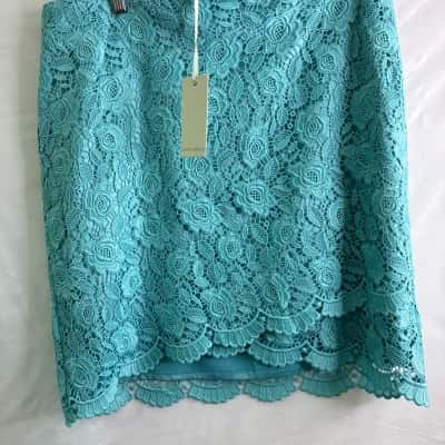Laura Ashley Womens Size 14 Midi Skirt Blue BNWT