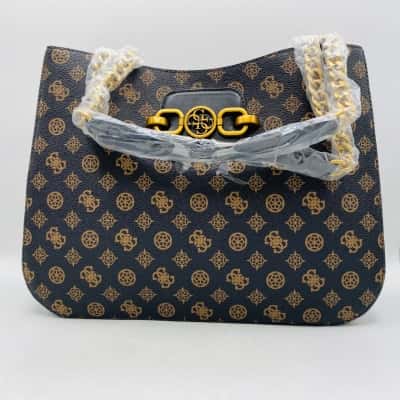 Guess Wensley Womens Handbag Black  / Brown   Hb2