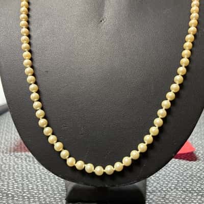  Womens Necklace cultured Pearl / Silver 