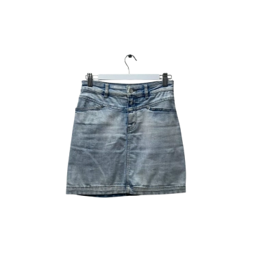 Seed Womens  Size 6 Mini Skirt Light Blue Denim