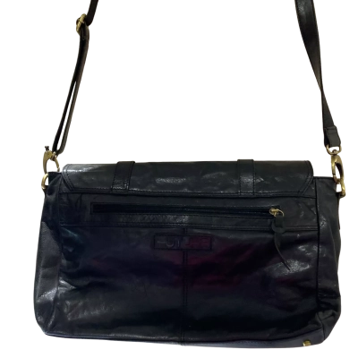  Womens Black Leather Handbag