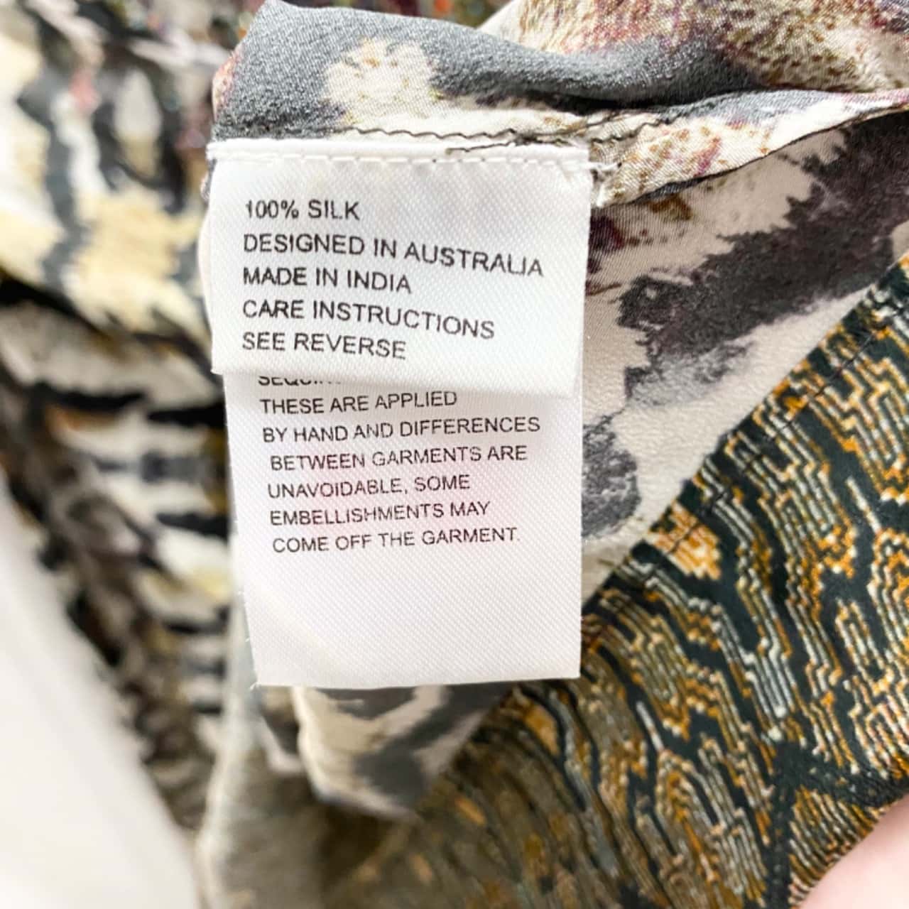 CAMILLA Animal Print Silk Maxi Dress Size 1