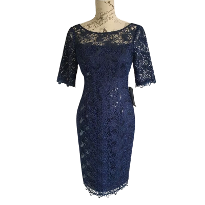 Anthea Crawford Womens  Size 8 Cocktail Dress Navy Blue BNWT