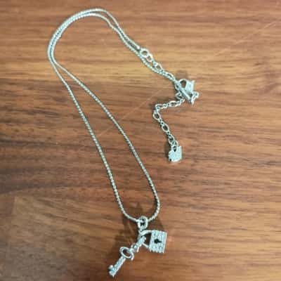 Swarowski Lock & Key Necklace