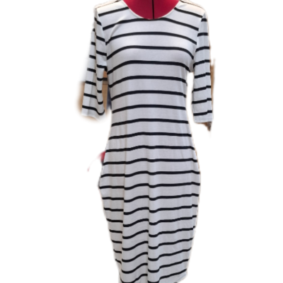  Womens Premontion  Size 14 / XL Maxi Dress Black  / White 