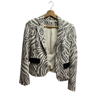 Talulah Women’s Open Jacket Black & White