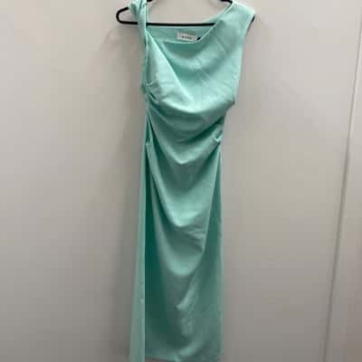 Misha Collection  Aqua Size XS Midi Dress