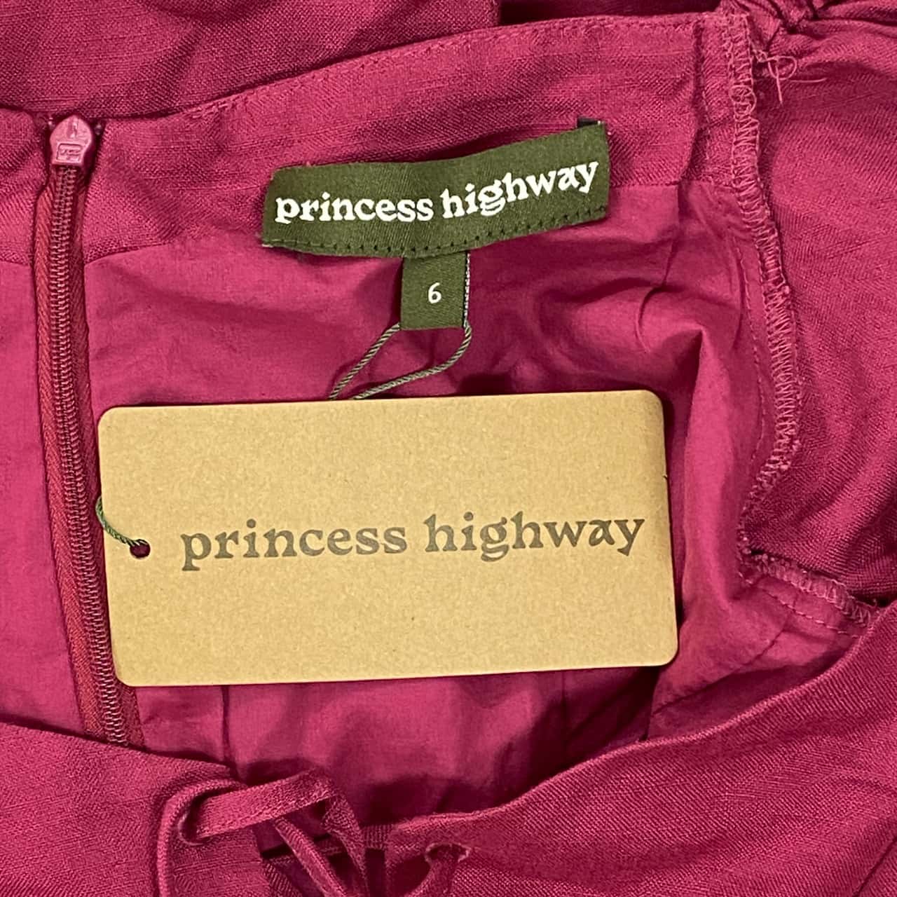 Princess Highway Womens Size 6 Mini Dress Raspberry Color BNWT(s)