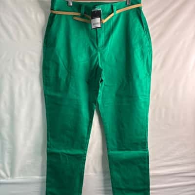 Emerge Womens  Size 12 Chinos Green 