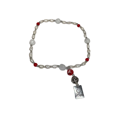  Womens Real Pearl Hope Pendant Necklace 