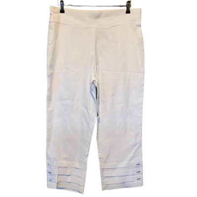 Sara Size 16 White Cropped Pants