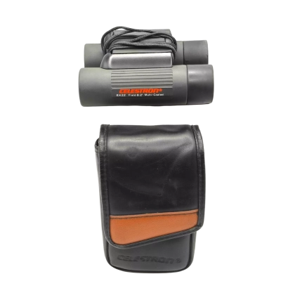 Celestron 8x22 Field 8.2° Multi-Coated Binoculars 'Mini' (10.5cm Length) With Pouch Style Case. Binoculars Are In Great Condition