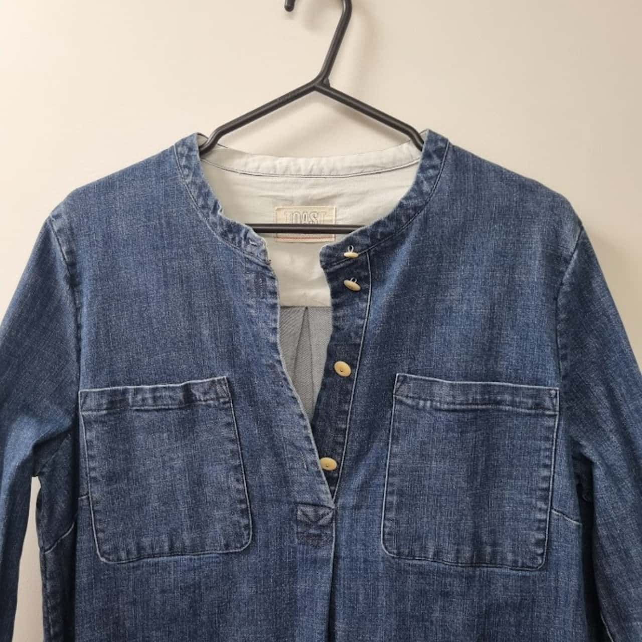 Toast Women's Size 16 Long Sleeve Denim Dress (s)