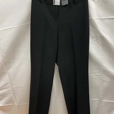 Jacqui-E Womens  Size 18 Straight Leg Pants Black  