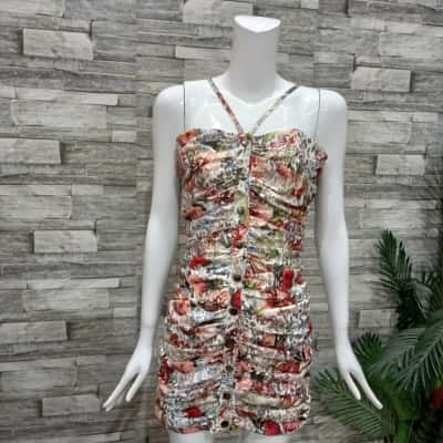 Atoir Womens  Size 10 Bodycon Dress / Midi Dress Floral / Green / Multicoloured / Red / White 